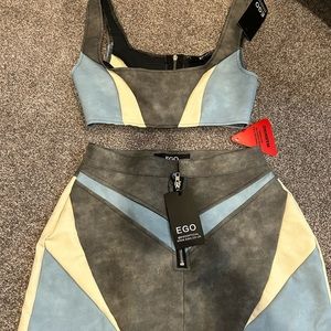 Ego set brand new with tags size 2 crop top skirt